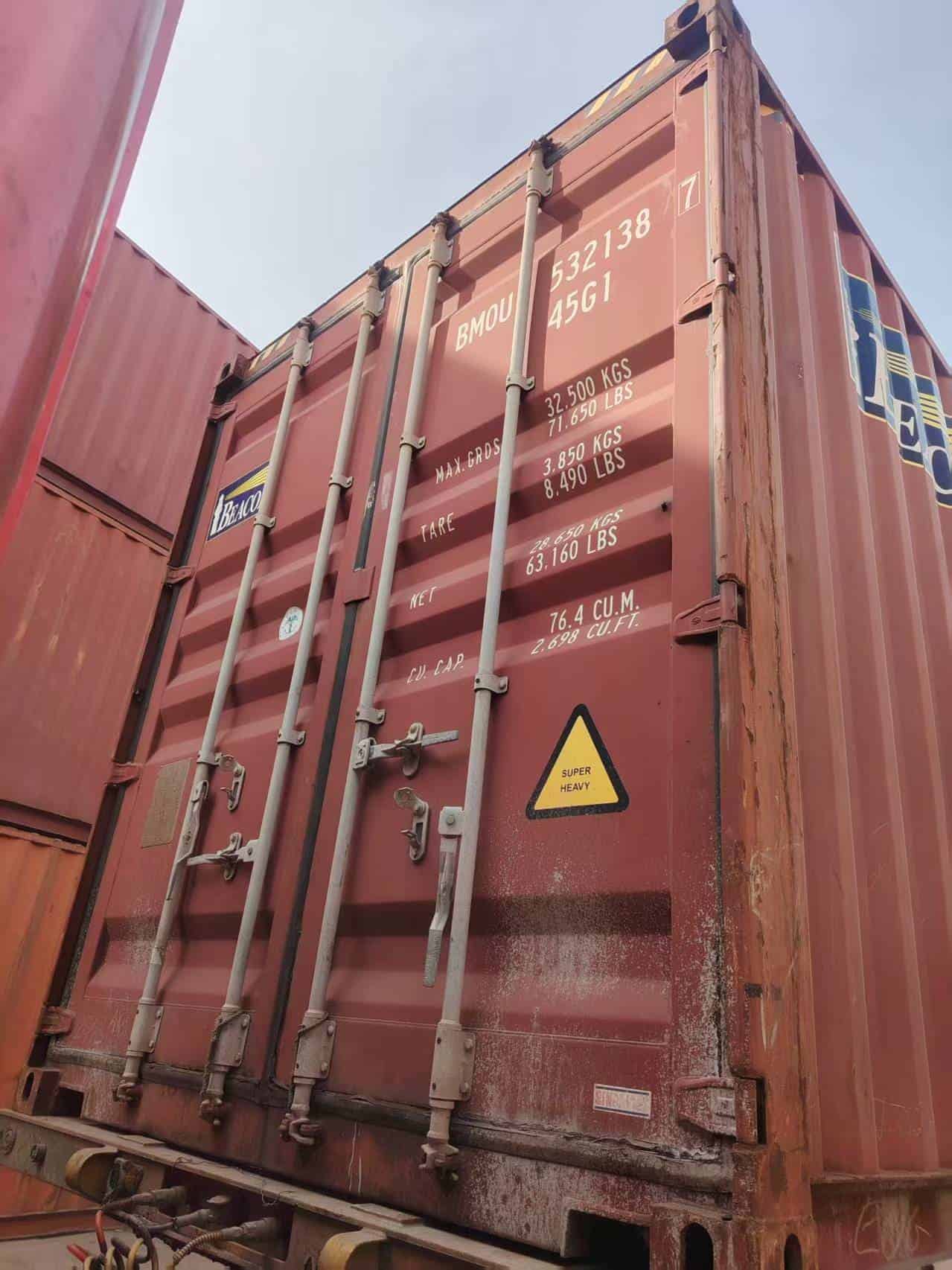 container door rubber seal measurement