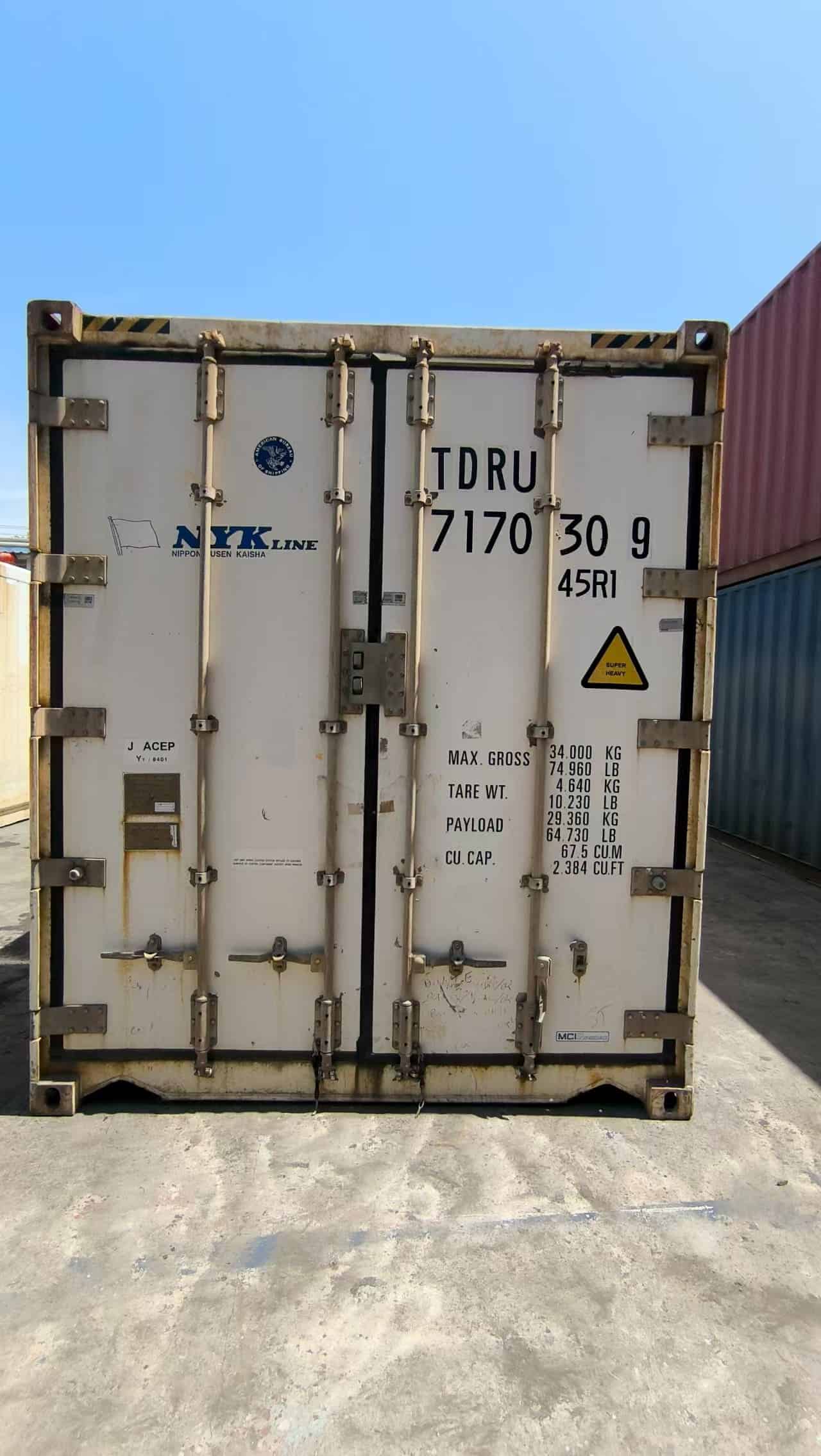 lock box on shipping container