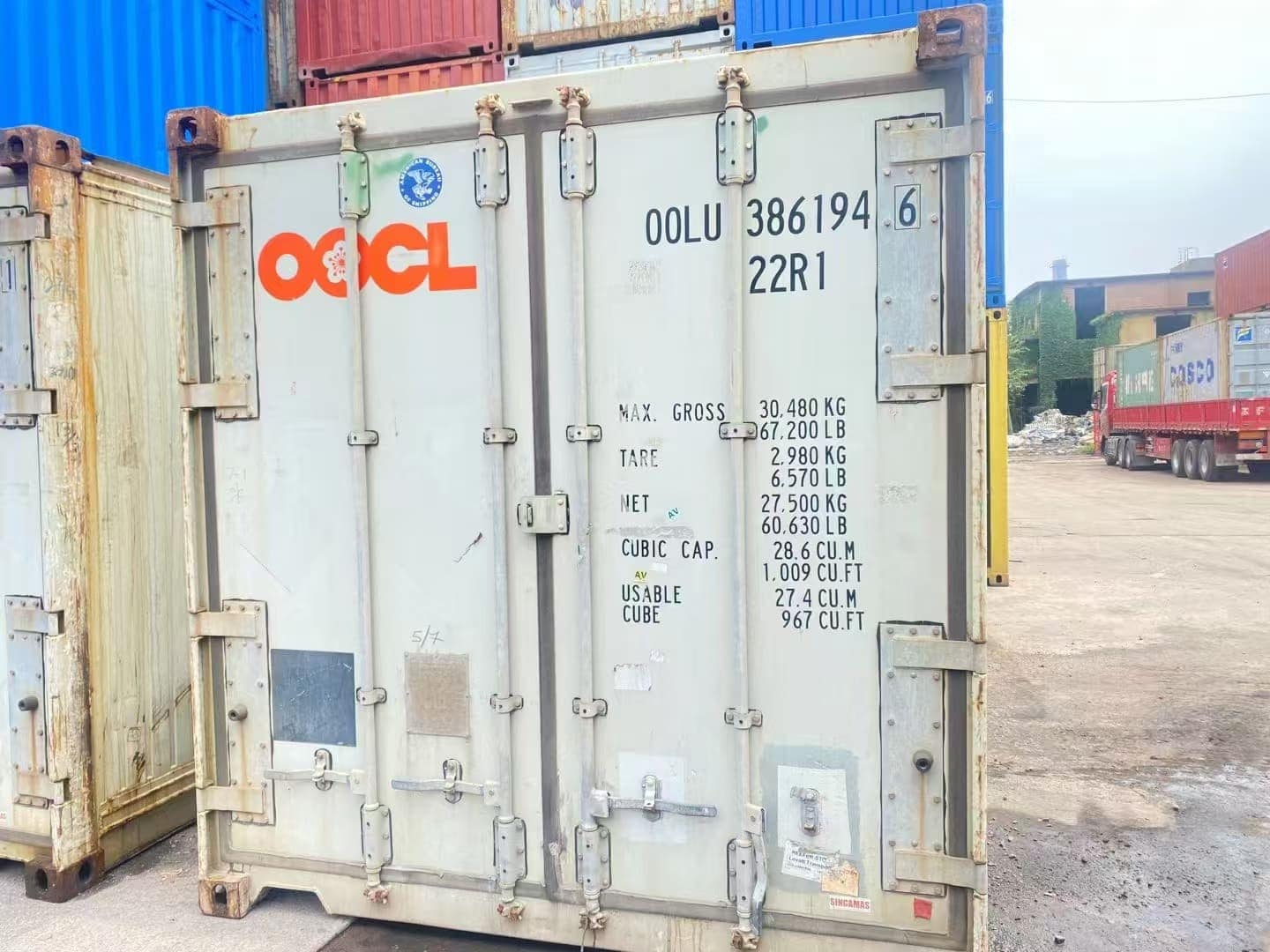 paint coverage shipping container