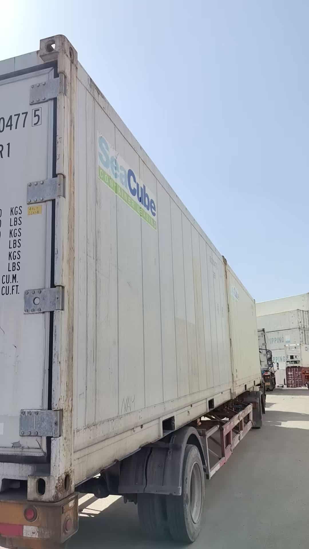 40ft container on truck height