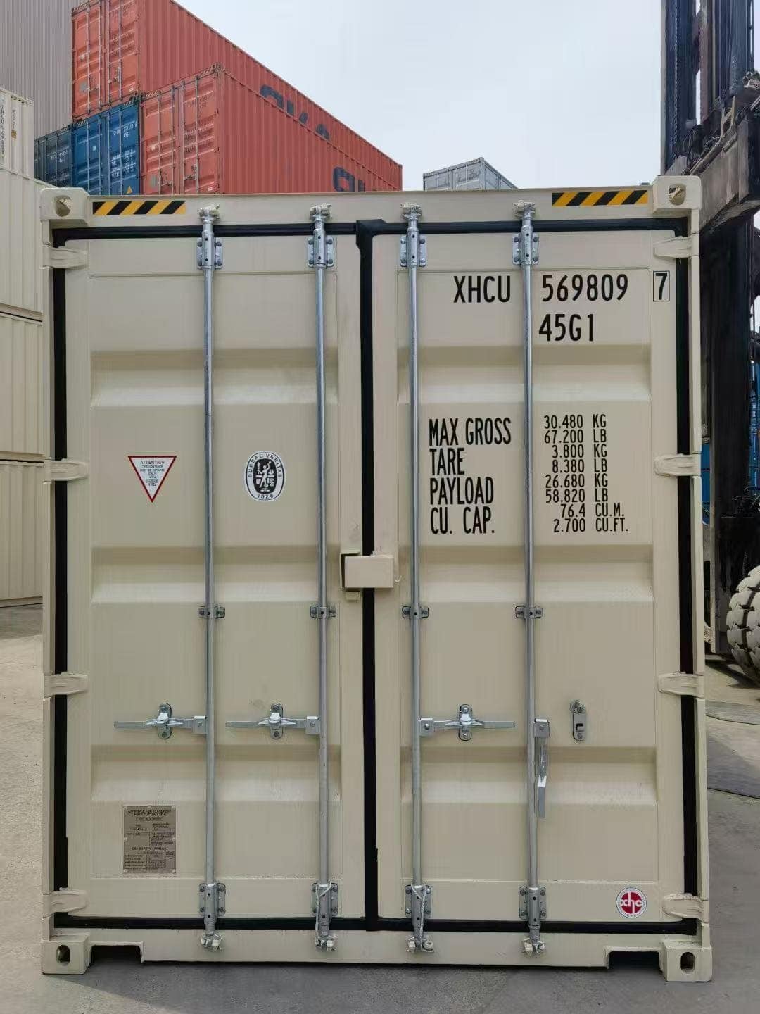 container foundation concrete piers