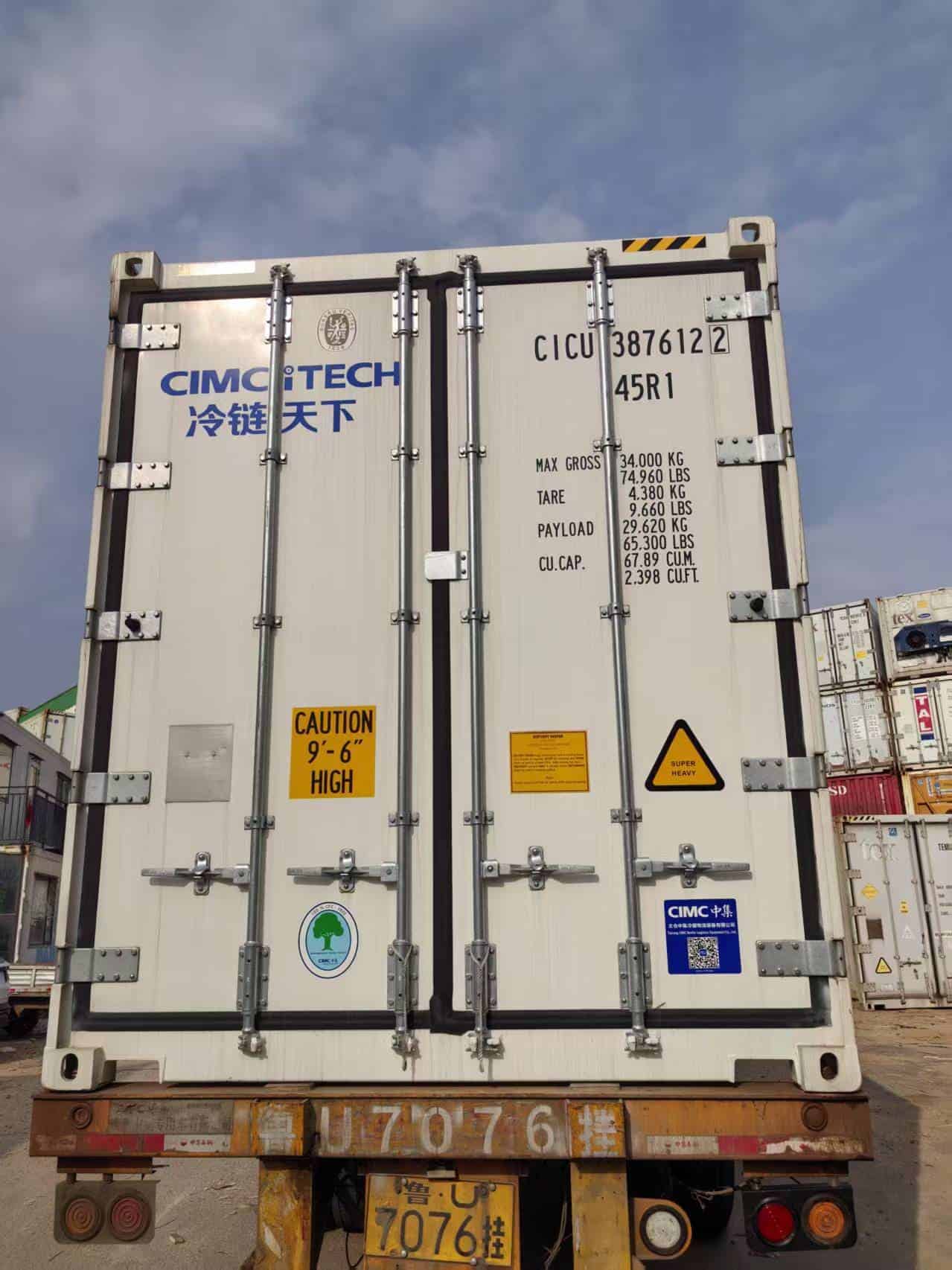 Container warning signs identification