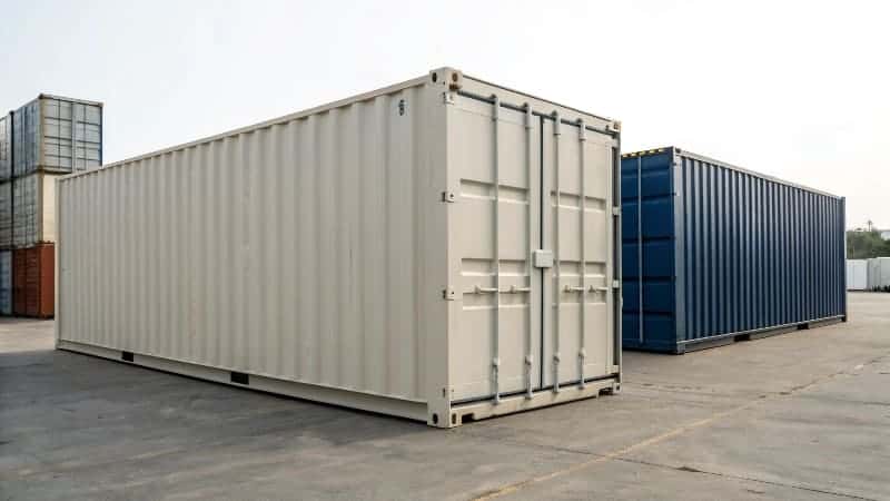 Shipping container wind resistance