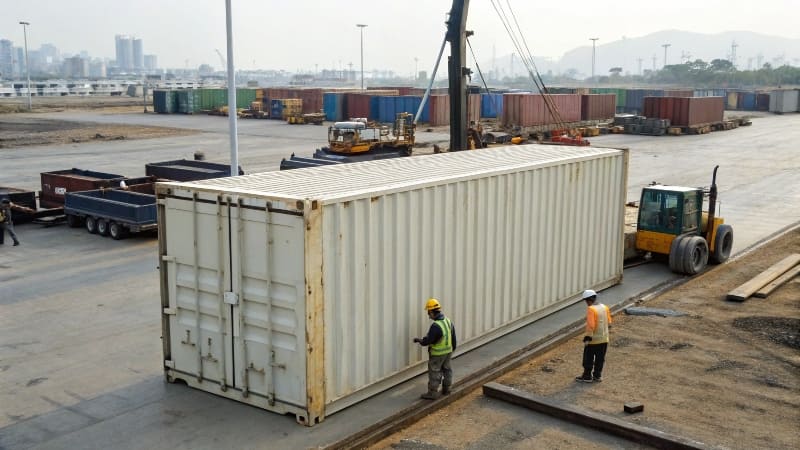 How much is a second hand container?